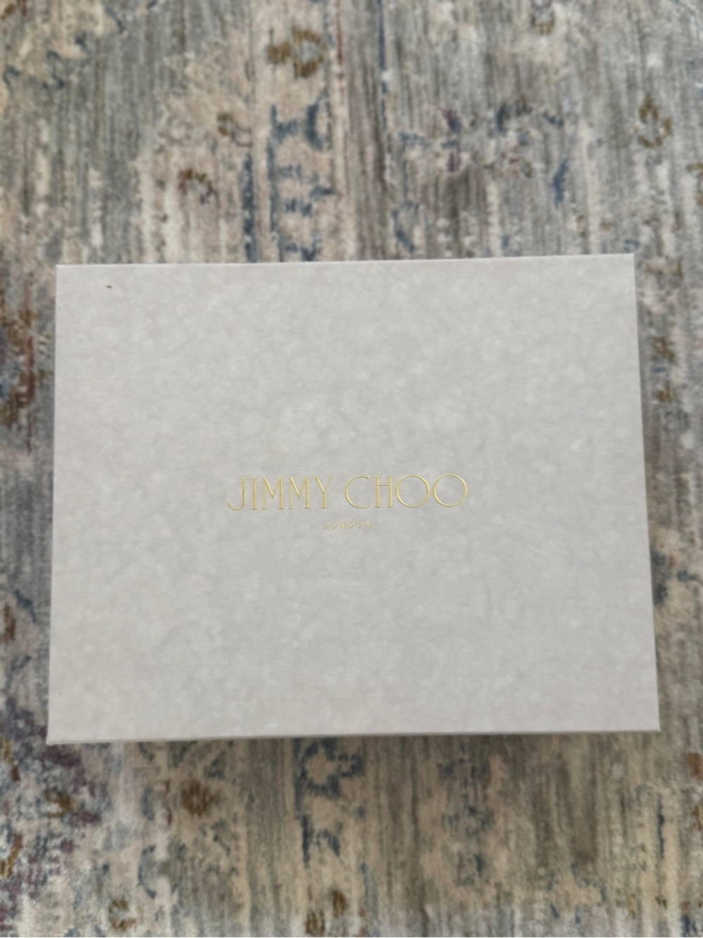 Jimmy Choo Azia Champagne Glitter Leather Sandals - Picture 8 of 10